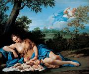BASSETTI, Marcantonio Die Geburt des Apollo und der Diana painting